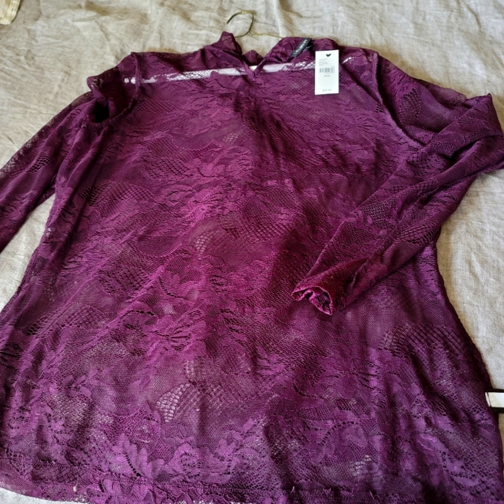Lane Bryant lace blouse